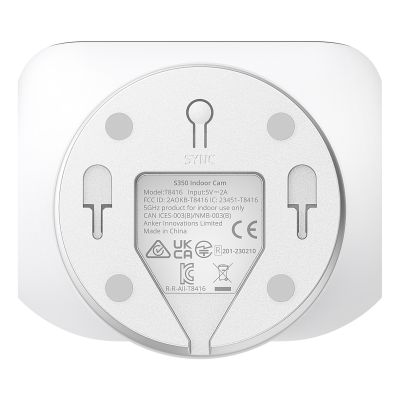 3. Anker Eufy | Sicherheitskamera für den Innenbereich | S350 | Weitwinkelobjektiv | Tischmodell | Micro-SD-Karte, max. 128 GB | Weiß