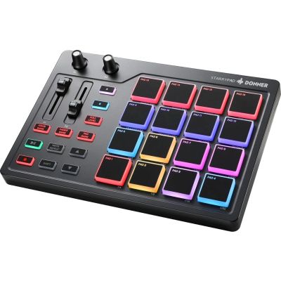 DONNER DPD-16 - 16-Pad MIDI Drum Machine
