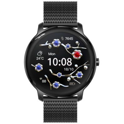 Damen-Smartwatch RUBICON RNBE66 Schwarz SMARUB124