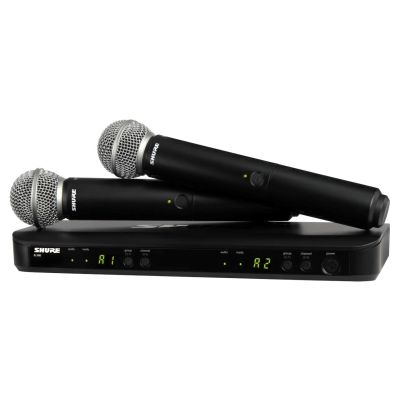 Shure BLX288E/SM58-H8E - Drahtlossystem mit Empfänger und Mikrofonen