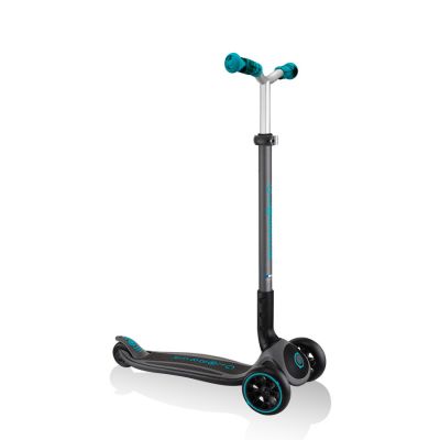 14. Globber Master Prime 3-Rad-Scooter / Schwarz - Blaugrün 664-105