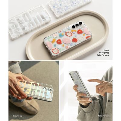 3. Ringke Fusion Design Armoured Case Cover mit Gelrahmen für Samsung Galaxy S22+ (S22 Plus) transparent (Seoul) (F593R89)