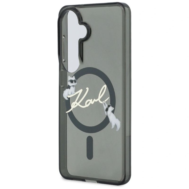 6. Karl Lagerfeld IML KC Script MagSafe Hülle für Samsung Galaxy S26 Plus - Schwarz