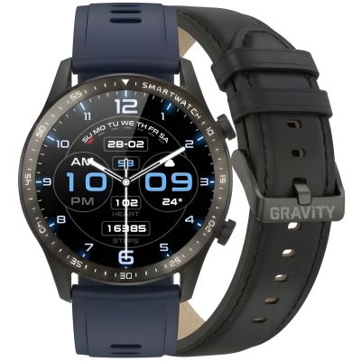 Smartwatch Gravity Black 2 Armbänder GT10-5