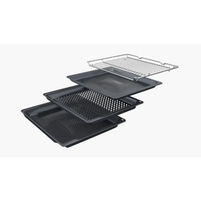 6. BOSCH HBG278EB3 Einbaubackofen, 60 x 60 cm, schwarz, AirFry-Funktion, 3D-Konvektion