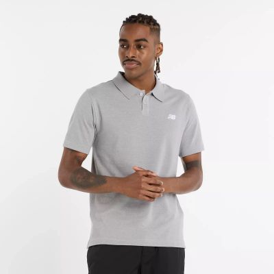 12. New Balance Baumwoll-Piqué-Poloshirt M MT51519AG