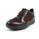3. Scholl Emma Laces Damen Sport Leder Braun Plateauschuhe