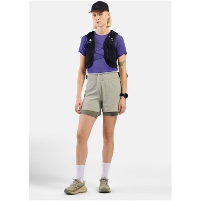 8. Damen-2-in-1-Shorts Odlo X-ALP TRAIL 5 INCH, grau