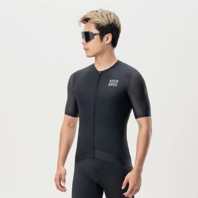 6. Rockbros 15200025 Kurzarm-Radtrikot Größe L - Schwarz