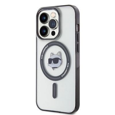 2. Karl Lagerfeld KLHMP15XHCHNOTK iPhone 15 Pro Max 6,7" transparentes Hardcase IML Choupette`s Head MagSafe