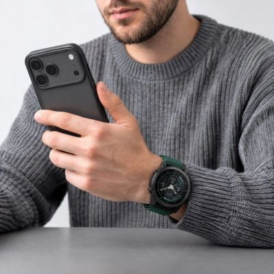 4. Tech-Protect NylonLoop Armband für Garmin Fenix 5X / 5X Plus / 6X / 6X Pro / 7X / 8 / 8 Pro / 9 / 9 Pro (51 mm) – grün