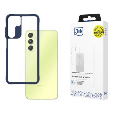 3mk Satin Armor Case+ Blau für Samsung Galaxy A25 5G - transparent