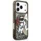 4. Karl Lagerfeld Liquid Glitter Choupette Logo MagSafe Hülle für iPhone 17 Pro - Schwarz