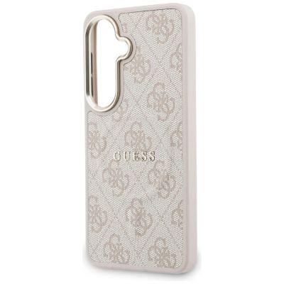 6. Guess 4G MagSafe Hülle mit geprägtem Ring für Samsung Galaxy S26+ - Pink