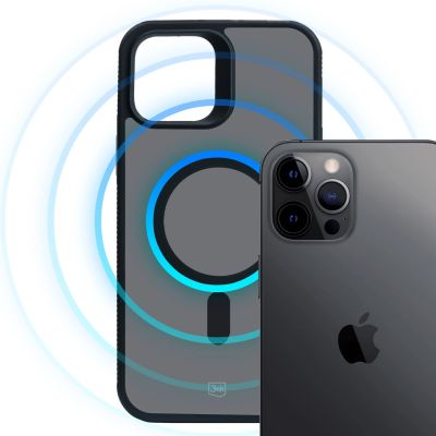 4. 3mk Smoke MagCase Hülle für Apple iPhone 12 Pro Max – Schwarz