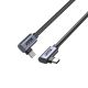 3. UNITEK USB-C-Kabel, abgewinkelt 90°/90° PD 100W Stecker/Stecker, 1 m
