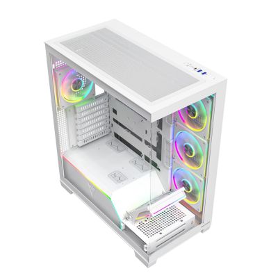 MODECOM VOLCANO STELLAR PLUS ARGB MIDI 8F WEISSES GEHÄUSE