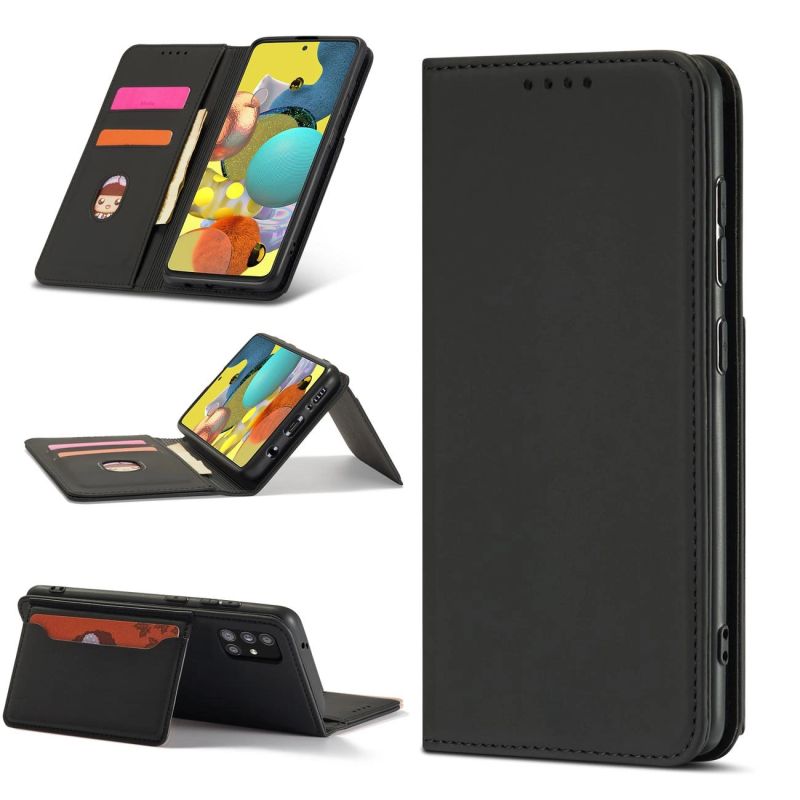 5. Magnetkartenetui für Xiaomi Redmi Note 11 Pro Pouch Wallet Card Holder Schwarz