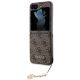 6. Guess 4G Charms Collection Hülle für Samsung Galaxy Z Flip 5 – braun