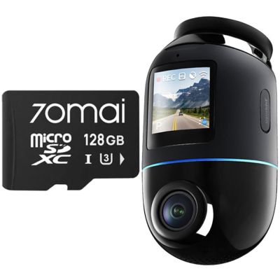 70mai X800 Dashcam 4K Omni Black + 70mai 128GB microSD-Karte