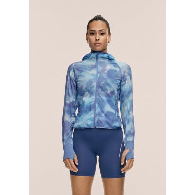 CASALL Breeze Laufjacke mit Print für Damen, Marineblau