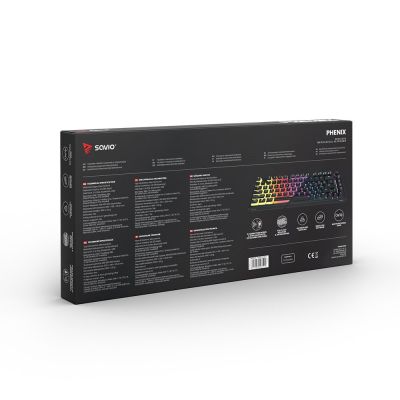 5. SAVIO MECHANISCHE TASTATUR PHENIX ROT