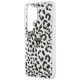 6. Guess IML Leopard Print Dreieckige MagSafe Hülle für Samsung Galaxy S26 Ultra - Schwarz