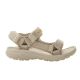 2. Lee Cooper Damen-Sandalen mit Klettverschluss für den Sommer am Strand, hellbeige Creme