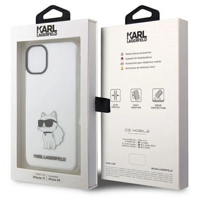 15. Karl Lagerfeld Ikonik Choupette Hülle für iPhone 11 / Xr - Transparent