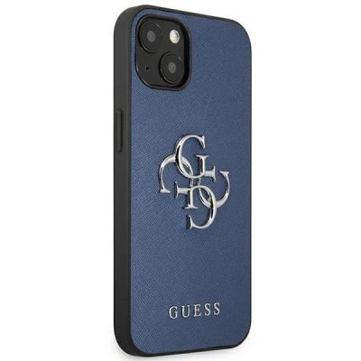 4. Guess GUHCP13SSA4GSBL iPhone 13 mini 5.4" blau/blau Hardcase Saffiano 4G Metal Logo