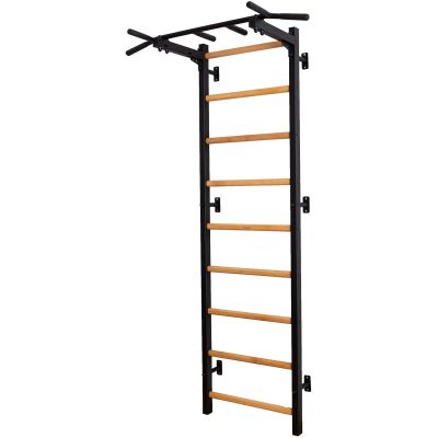 8. Turnwand-Stangen aus Holz und Metall mit Metall-Stangenbank K 721B