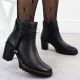 11. Schwarze Leder-Stiefeletten mit Blockabsatz Rieker Y2567-00