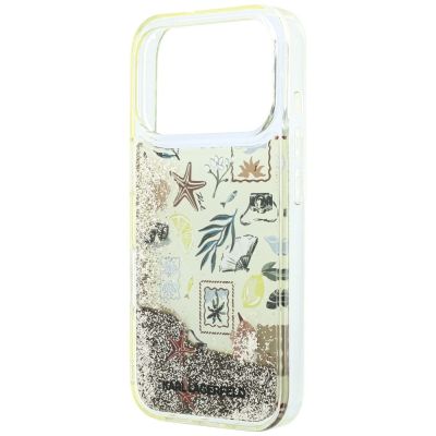 6. Karl Lagerfeld Liquid Glitter Strand- und Sandhülle für iPhone 17 Pro / 18 Pro – Beige