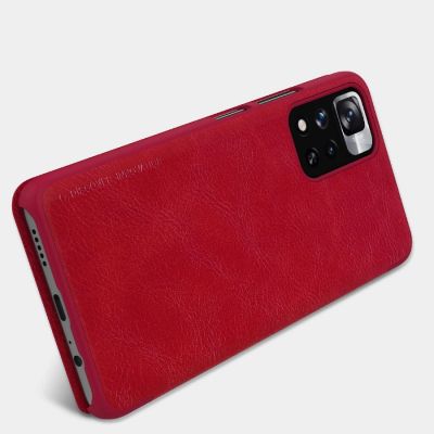 17. Nillkin Qin Case Hülle für Xiaomi Redmi Note 11 Pro+ (China) / Redmi Note 11 Pro (China) / Mi11i HyperCharge Kameraschutz Holster Cover Flip Case Schwarz