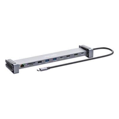 10. Manhattan 190398 Kabelgebundene Dockingstation USB 3.2 Gen 1 (3.1 Gen 1) Typ-C Grau