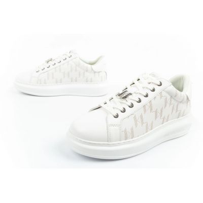 8. Karl Lagerfeld Kapri Herrenschuhe Sneakers Naturleder weiß