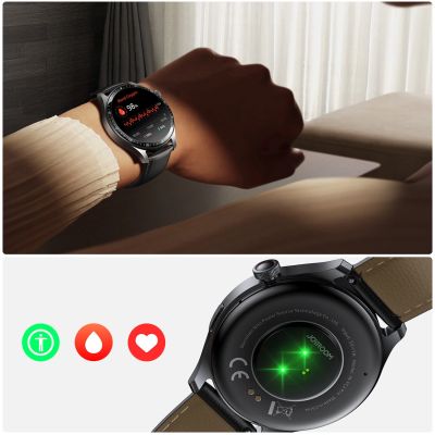 18. Joyroom Classic Series JR-FC2 Pro Smartwatch mit Anrufannahmefunktion – Dunkelgrau