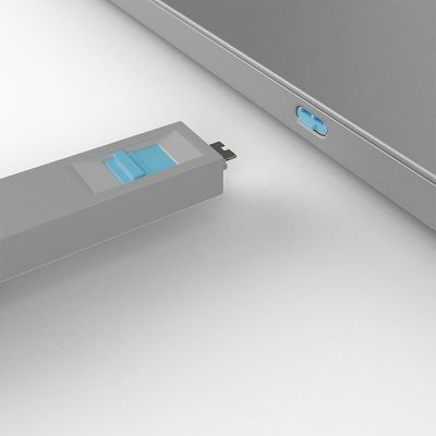 5. Lindy 40465 Port Blocker Port Blocker + USB Typ-C Dongle Blau Acrylnitril Butadien Styrol (ABS) 1 Stück.