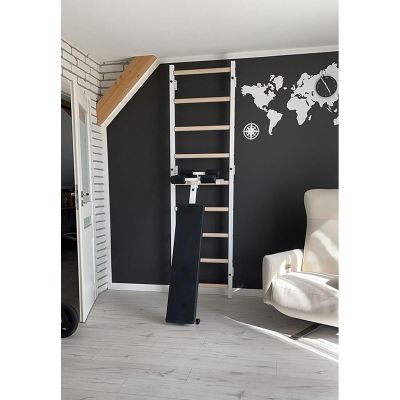 11. Turnleiter mit Handlauf und Übungsbank BENCHK 723W