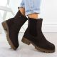 10. Damen-Lederstiefeletten als Chelsea Boots in Schokoladenbraun Sergio Leone TR25733-S