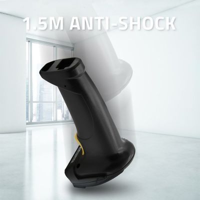 8. QOLTEC Laser-Barcodeleser 1D | 2D | Schwarz