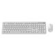 2. GEMBIRD Kabelloses Slim Pro Business-Schreibtisch-Tastatur- und Maus-Set, Weiß, US-Layout