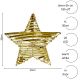 5. DEKORATIVER STERN 20 LED 30 CM GOLD
