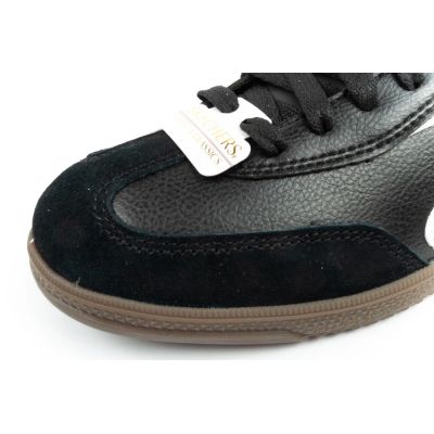 6. Skechers Kickoff Damen Sportschuhe Sneakers Schwarz Leder
