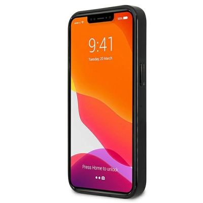 5. Mercedes Silver Stars Pattern Case für iPhone 13 mini - Schwarz