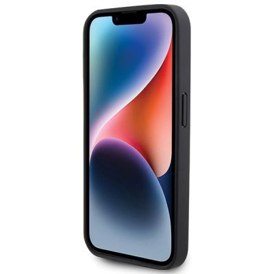 5. BMW BMHCP15L22PTDK iPhone 15 Pro 6,1" schwarz/schwarzer Lederstempel Tricolor