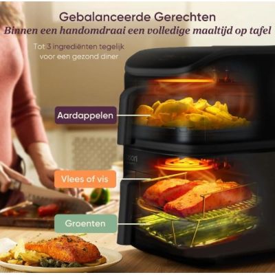 6. Cosori 10,8L Schwarze Fritteuse