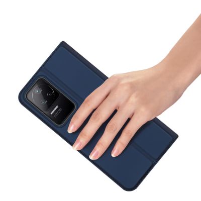 7. Dux Ducis Skin Pro Holster Cover Flip Cover für Xiaomi Poco F4 5G blau