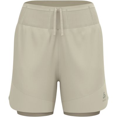 2. Damen-2-in-1-Shorts Odlo X-ALP TRAIL 5 INCH, grau
