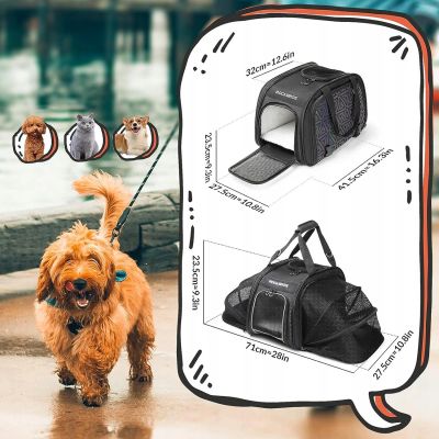 13. Rockbros 30140028001 Transport-Fahrradtasche für Katzen und Hunde – Schwarz